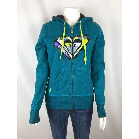 Roxy Tops - Roxy Quiksilver Hoodie Juniors Full Zip Jacket
